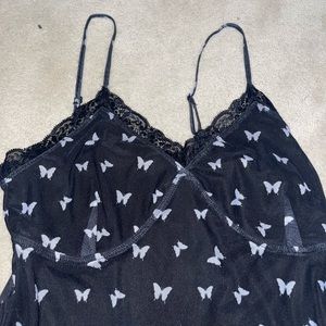 Womens NWOT mini black dress